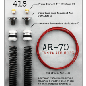 AR-­70/41S Fork Tube Air Ride Kit