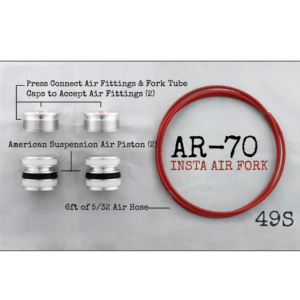 AR-­70/49-S Fork Tube Air Ride Kit