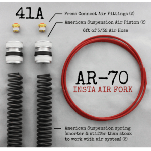 AR-70/41A Fork Tube Air Ride Kit